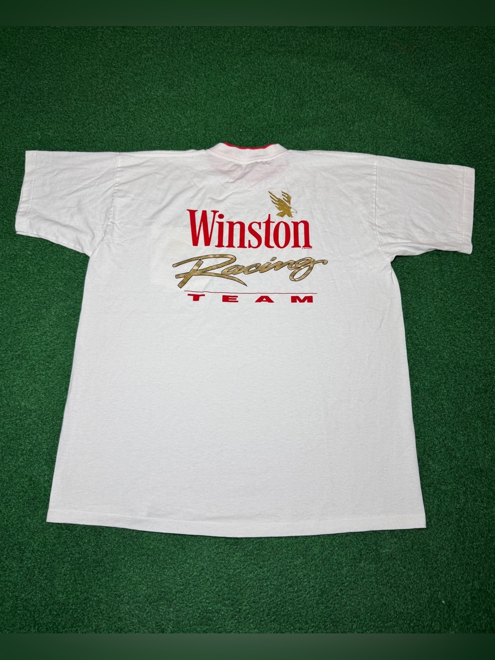 Winston Racing Team Vintage Cigarette Promo Pocket Tee 90s XL T Shirt